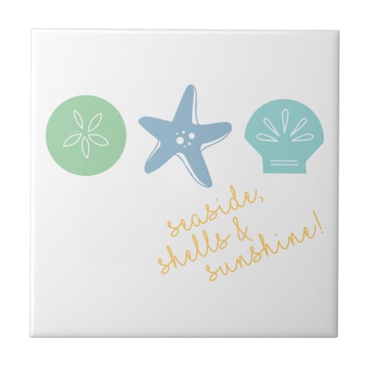 Seashore Shells Tegeltje (Voorkant)