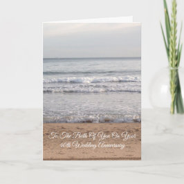 Seashore Specialized 40th Wedding Jubileum Kaart