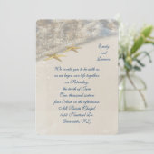 Seashore Starfish Wedding Kaart (Staand voorkant)