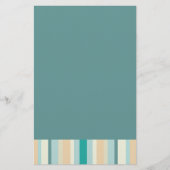 Seashore Stripes Pattern Briefpapier (Voorkant)