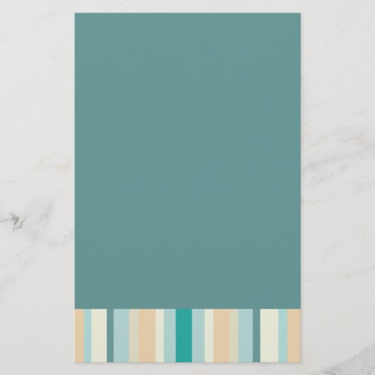 Seashore Stripes Pattern Briefpapier (Voorkant)