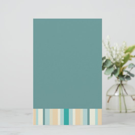 Seashore Stripes Pattern Briefpapier (Staand voorkant)