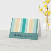 Seashore Stripes Pattern Kaart (Gele Bloem)