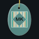 Seashore Stripes Pattern Keramisch Ornament<br><div class="desc">Seashore Stripes Pattern - met kleuren van het strand en zee - zand, oceaanblauw, hemelblauw en schuim. Ideaal voor mannen of vrouwen. We hebben alle afbeeldingen die in dit ontwerp worden gebruikt, aanpasbaar gemaakt - U kunt met hen afspelen op uw harteninhoud - Klik op de knop 'CustomizeThis' van het...</div>