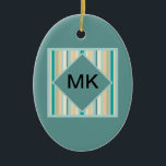 Seashore Stripes Pattern Keramisch Ornament<br><div class="desc">Seashore Stripes Pattern - met kleuren van het strand en zee - zand, oceaanblauw, hemelblauw en schuim. Ideaal voor mannen of vrouwen. We hebben alle afbeeldingen die in dit ontwerp worden gebruikt, aanpasbaar gemaakt - U kunt met hen afspelen op uw harteninhoud - Klik op de knop 'CustomizeThis' van het...</div>