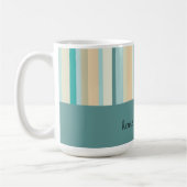 Seashore Stripes Pattern Koffiemok (Links)