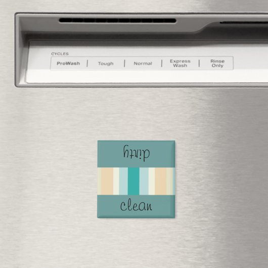 Seashore Stripes Pattern Magneet (Insitu (Vaatwasser))