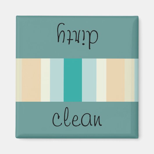 Seashore Stripes Pattern Magneet (Voorkant)