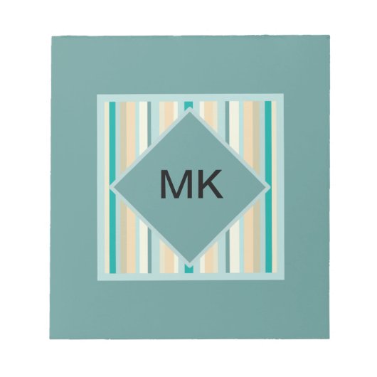 Seashore Stripes Pattern Notitieblok (Voorkant)