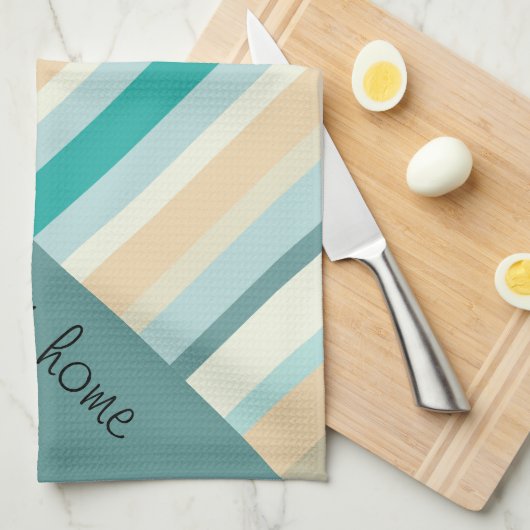 Seashore Stripes Pattern Theedoek (Quarter Fold)