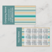 Seashore Stripes Pattern Visitekaartje (Voorkant / Achterkant)