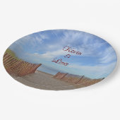 Seashore Theme Wedding Papieren Bordje (Gekanteld)
