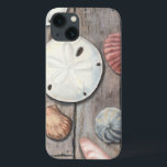 Seashore Treasures Case-Mate iPhone Case<br><div class="desc">Megan Meagher staat bekend om haar eenvoudige kunstwerken. Dit afbeelding beschrijft de eenvoud van de schatten van de kust, inclusief zanddollars en seizoenen in een pastelkleurige toon. Meagher omringt een houten achtergrond in haar afbeelding om deze schatten te contrasteren. Profiteer vandaag van deze fijne kunstdruk op houtkleur op uw Zazzle-product....</div>