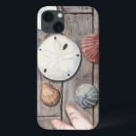 Seashore Treasures Case-Mate iPhone Case<br><div class="desc">Megan Meagher staat bekend om haar eenvoudige kunstwerken. Dit afbeelding beschrijft de eenvoud van de schatten van de kust, inclusief zanddollars en seizoenen in een pastelkleurige toon. Meagher omringt een houten achtergrond in haar afbeelding om deze schatten te contrasteren. Profiteer vandaag van deze fijne kunstdruk op houtkleur op uw Zazzle-product....</div>