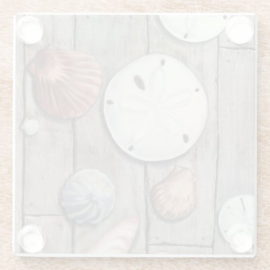 Seashore Treasures Glazen Onderzetter (Achterkant)