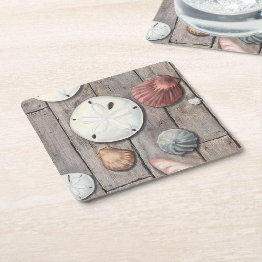 Seashore Treasures Kartonnen Onderzetters (Schuin)