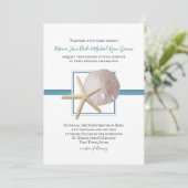 Seashore Treasures Ocean Beach bruiloft Kaart (Staand voorkant)