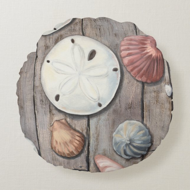 Seashore Treasures Rond Kussen (Voorkant)