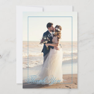 Seashore Treasures Wedding Photo Hartelijk dank Bedankkaart
