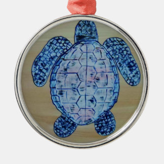 Seashore Turtle Metalen Ornament