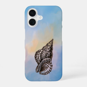 Seashore Vibes met Seashell iPhone 16 Hoesje