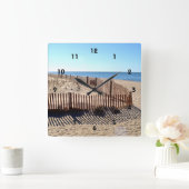 Seashore Wall-klok Vierkante Klok (Huis)