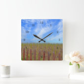 Seashore Wall-klok Vierkante Klok (Huis)