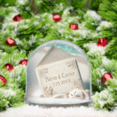 Seashore Wedding Names and Date Sneeuwbol (Kerstmis)