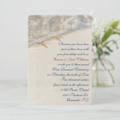 Seashore Wedding Vow Renewal Kaart (Staand voorkant)