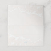 Seashore Zand en Zee Zitplaatsen Kaart Plaatskaartje (Buitenkant ongevouwen)