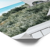 Seaside 30A Florida Waterverf Poster (Hoek)