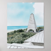 Seaside 30A Florida Waterverf Poster (Voorkant)