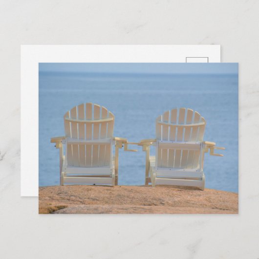 Seaside Adirondack Chairs Briefkaart (Voorkant / Achterkant)