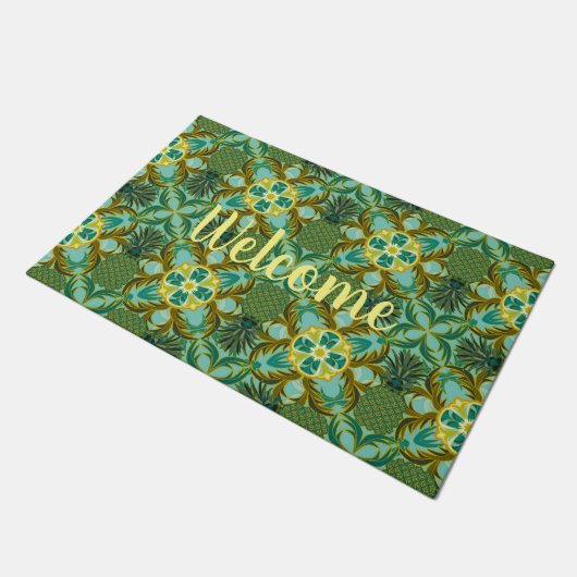 Seaside Ananas Welkomstmat Deurmat (Schuin)