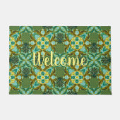 Seaside Ananas Welkomstmat Deurmat (Voorkant)