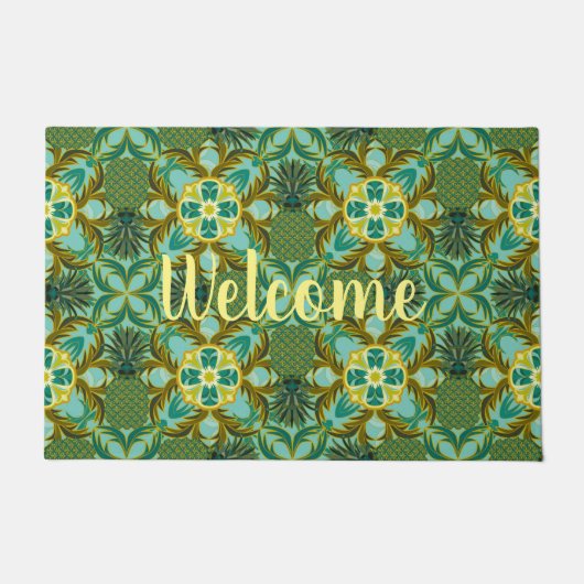 Seaside Ananas Welkomstmat Deurmat (Voorkant)
