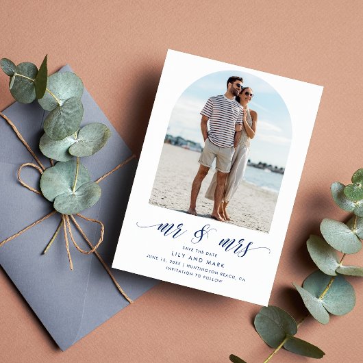 Seaside Arch Photo Beach Wedding Save The Date
