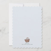 Seaside Beach Bridal Brunch Shower  Kaart (Achterkant)