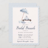 Seaside Beach Bridal Brunch Shower  Kaart (Voorkant / Achterkant)