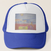 Seaside Beach House Trucker Pet (Voorkant)