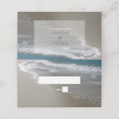 Seaside Beach & Sand Weddenschap Place Card Plaatskaartje (Buitenkant ongevouwen)