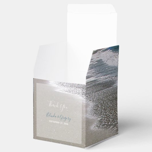 Seaside Beach & Sand Wedding Bedankdoosjes (Geopend)