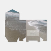 Seaside Beach & Sand Wedding Bedankdoosjes (Uitgevouwen)