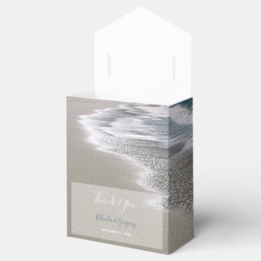 Seaside Beach & Sand Wedding Bedankdoosjes (Geopend)