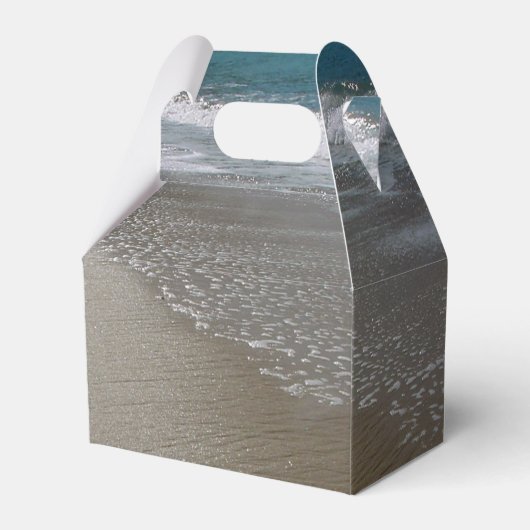 Seaside Beach & Sand Wedding Bedankdoosjes (Achterkant)