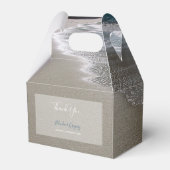 Seaside Beach & Sand Wedding Bedankdoosjes (Voorkant Zijde)