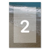 Seaside Beach & Sand Wedding Kaart (Voorkant)