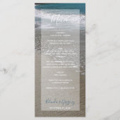 Seaside Beach & Sand Wedding Menu (Voorkant)