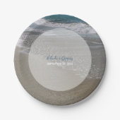 Seaside Beach & Sand Wedding Papieren Bordje (Voorkant)