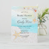 Seaside Beach White Sand Vrijgezellenfeest Kaart (Staand voorkant)